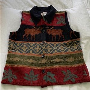 Coldwater Creek Tapestry Vest